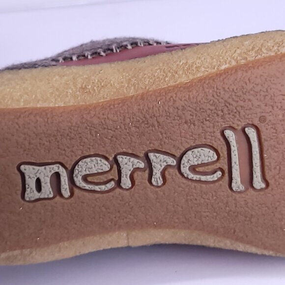 Merrell Milan Women's 6 Burnt Red Leather Wool Casual Shoes Lace Up J70642 Used - Picture 14 of 15